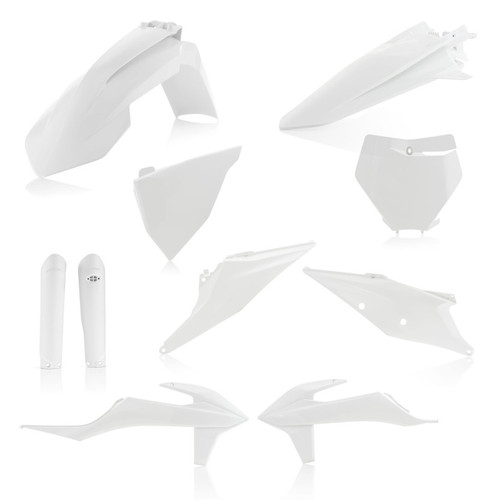 Acerbis 19-22 KTM 125-450 SX/ SX-F/ XC-F/ XC/ XC-tpi Full Plastic Kit - White - 2726490002 Photo - Primary