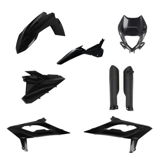 Acerbis 2023 Beta RR 2T 125-480 RR 2T 125RC-480RC Full Plastic Kit - Black - 2979470001 Photo - Primary