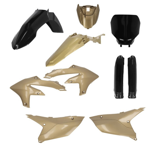 Acerbis 2024 Yamaha YZ250F/ 23+ YZ450F/FX (Includes Tank Cover) Full Plastic Kit - Black/Gold - 2979597838 Photo - Primary