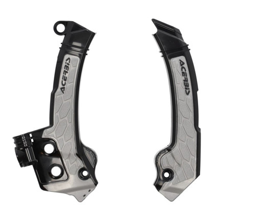 Acerbis 23+ Husqvarna FC/FX/ TC/ TXi/ FE/ TE Frame Guards- X-Grip - Black/Gray - 2979601001 Photo - Primary