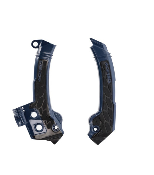 Acerbis 23+ Husqvarna FC/FX/ TC/ TXi/ FE/ TE Frame Guards- X-Grip - Blue/Black - 2979601034 Photo - Primary