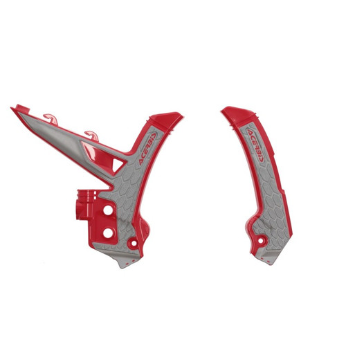 Acerbis 2024 GasGas MC/ MC-F/ EC/ EC-F/ EX250/300 EX-F Frame Guards- X-Grip - Red/Gray - 2984761010 Photo - Primary