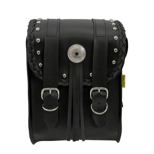 Willie & Max Universal Warrior Sissy Bar Bag (8 in L x 10 in W x 4.5 in H) - Black - 58431-00 User 1