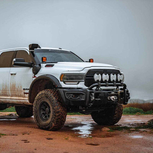 KC HiLiTES SlimLite 8in. LED Light Shield (Shield Only) - Clear - 5207 Photo - lifestyle view