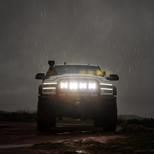 KC HiLiTES SlimLite 8in. LED Light Shield SAE Driving (Shield Only) - Clear - 5209 Photo - lifestyle view