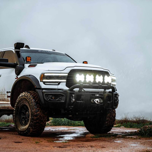 KC HiLiTES SlimLite 8in. LED Light Shield SAE Driving (Shield Only) - Clear - 5209 Photo - lifestyle view