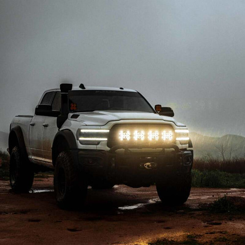 KC HiLiTES SlimLite 8in. LED Stone Guard - Black - 7230 Photo - lifestyle view