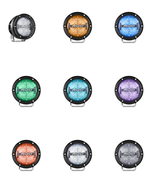Rigid Industries 360-Series 4in LED Off-Road Diffused Beam - RGBW Backlight (Pair) - 36400 User 1