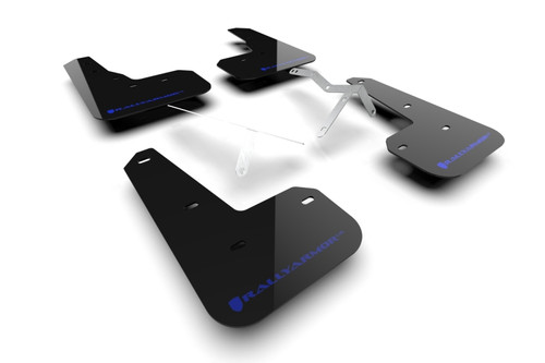 Rally Armor 23-24 Acura Integra Type S Black Mud Flap w/ Blue Logo - MF129-UR-BLK-BL Photo - Primary