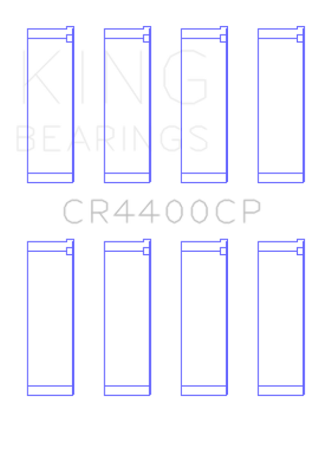 King Honda 2006+ R16A/ R18A (Size 1.0) Coated Connecting Rod Bearing Set - CR4400CP1.0 Photo - Primary