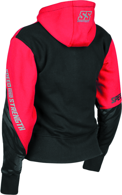Speed and Strength Cat Outa Hell Hoody Red/Black Womens - XS - 884448 User 1