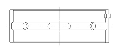 ACL BMW S85B50 5.0L V10 Standard Size Main Bearings - 6M1581H-STD Technical Drawing