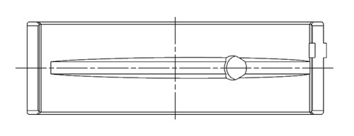 ACL BMW B58B30/S58B30 3.0L Inline 6 .50mm Oversized Main Bearings - 7M1512H-.50 Technical Drawing