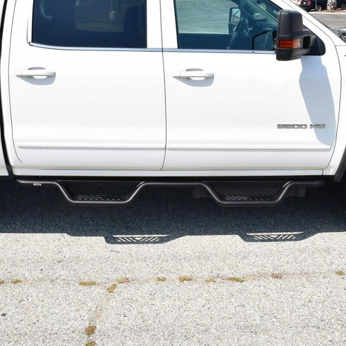 Westin 04-13 Chevrolet Silverado Outlaw Drop Nerf Step Bar - Textured Black - 20-11955 Photo - lifestyle view