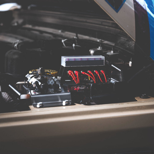 KC HiLiTES 2018+ Jeep Wrangler JL 3.6L / 2020+ Jeep Gladiator JT 3.6L Cyclone LED Engine Tray Kit - 356 Photo - lifestyle view