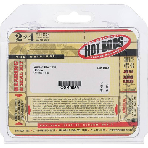 Hot Rods 18-21 Honda CRF 250 R 250cc Output Shaft Kit - OSK0059 Photo - Primary