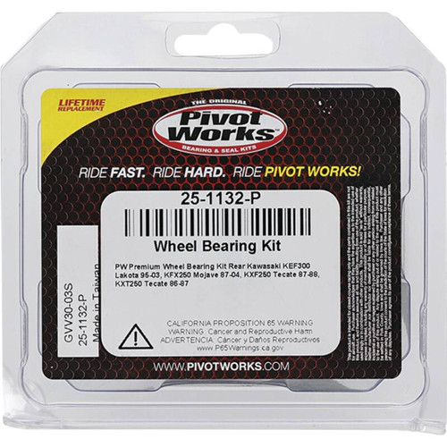 Pivot Works Kawasaki Wheel Bearing Kit Premium Bearings - 25-1132-P Photo - Primary