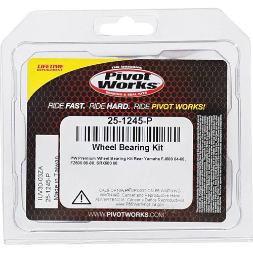 Pivot Works Yamaha Wheel Bearing Kit Premium Bearings - 25-1245-P Photo - Primary