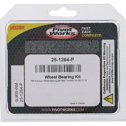 Pivot Works Yamaha Wheel Bearing Kit Premium Bearings - 25-1264-P Photo - Primary