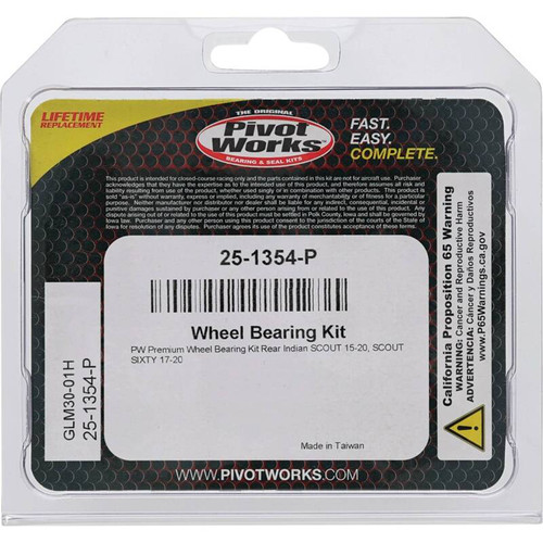 Pivot Works Indian Wheel Bearing Kit Premium Bearings - 25-1354-P Photo - Primary