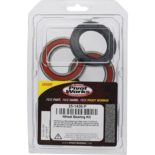 Pivot Works Arctic Cat Wheel Bearing Kit Premium Bearings - 25-1436-P Photo - Primary