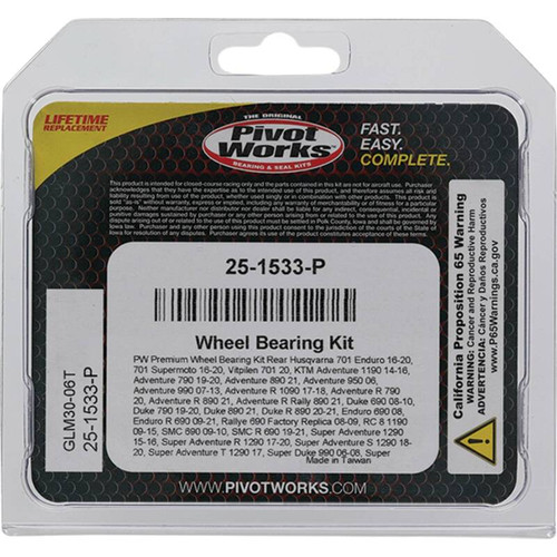 Pivot Works Husqvarna, KTM Wheel Bearing Kit Premium Bearings - 25-1533-P Photo - Primary