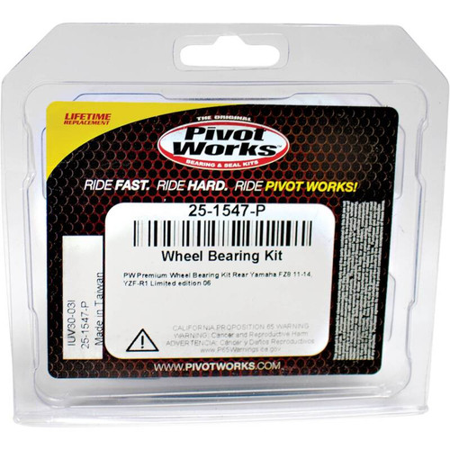Pivot Works Yamaha Wheel Bearing Kit Premium Bearings - 25-1547-P Photo - Primary