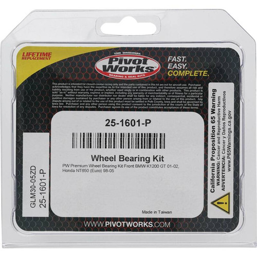 Pivot Works BMW, Honda Wheel Bearing Kit Premium Bearings - 25-1601-P Photo - Primary