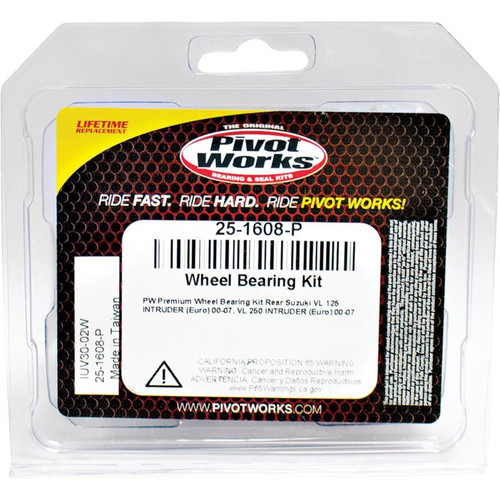Pivot Works Suzuki Wheel Bearing Kit Premium Bearings - 25-1608-P Photo - Primary