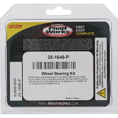 Pivot Works BMW Wheel Bearing Kit Premium Bearings - 25-1648-P Photo - Primary