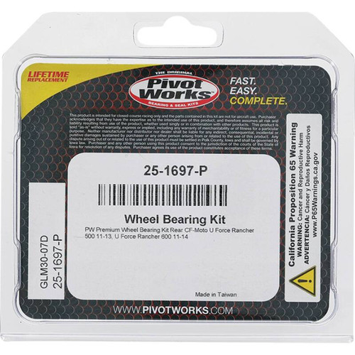Pivot Works CF-Moto Wheel Bearing Kit Premium Bearings - 25-1697-P Photo - Primary