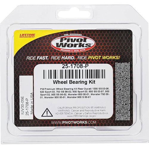 Pivot Works Ducati Wheel Bearing Kit Premium Bearings - 25-1708-P Photo - Primary
