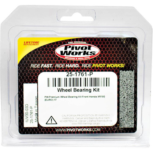 Pivot Works Honda Wheel Bearing Kit Premium Bearings - 25-1761-P Photo - Primary