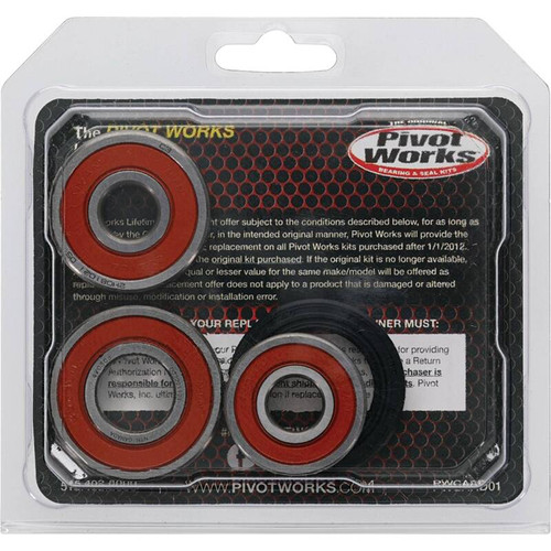 Pivot Works Honda Wheel Bearing Kit Premium Bearings - 25-1793-P Photo - Primary