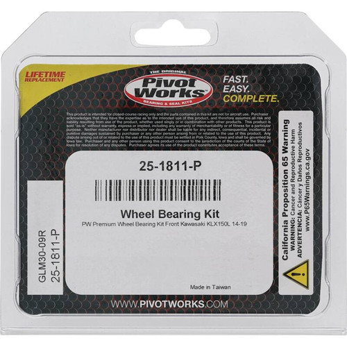 Pivot Works Kawasaki Wheel Bearing Kit Premium Bearings - 25-1811-P Photo - Primary