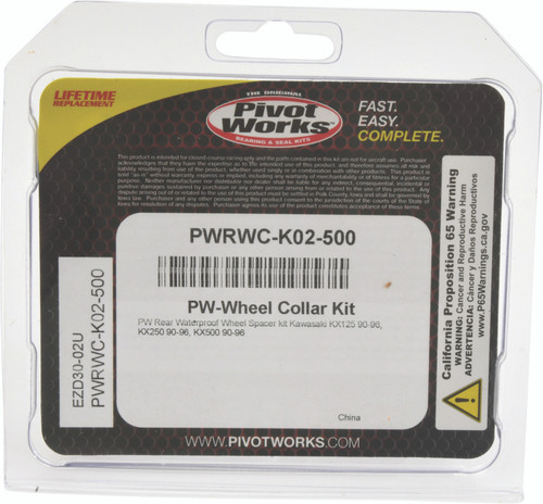 Pivot Works 90-96 Kawasaki KX125 PW Rear Waterproof Wheel Spacer Kit - PWRWC-K02-500 Photo - Primary