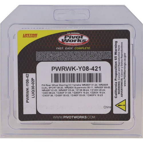 Pivot Works 99-23 Yamaha YZ125 PW Rear Wheel Bearing Kit - PWRWK-Y08-421 Photo - Primary