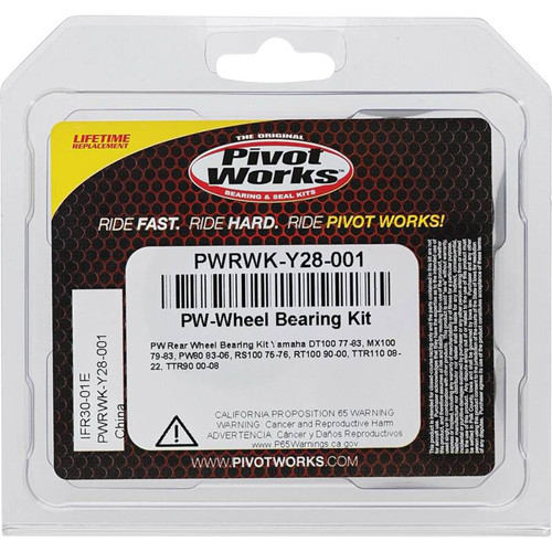 Pivot Works 83-06 Yamaha PW80 PW Rear Wheel Bearing Kit - PWRWK-Y28-001 Photo - Primary