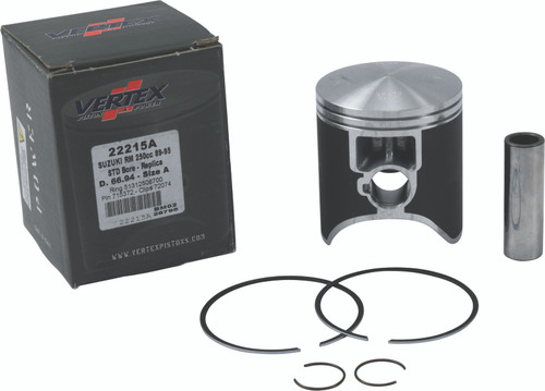Vertex Piston 89-95 Suzuki RM 250 250cc Cast Replica Piston Kit - 22215A Photo - Primary