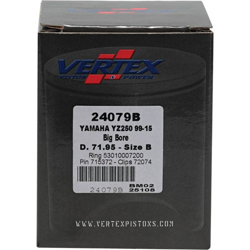Vertex Piston 22-23 Fantic Motor XX 250 250cc +5.6mm Cast Big Bore Piston Kit 72mm. 295cc. - 24079B Photo - Primary