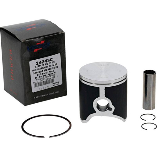 Vertex Piston 01-16 KTM 125 EXC 125cc Cast Race Piston Kit - 24243C Photo - Primary