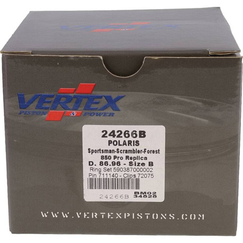 Vertex Piston 13-22 Polaris Scrambler 850 850cc Forged Replica Piston Kit - 24266B Photo - Primary