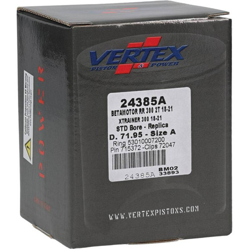 Vertex Piston 18-21 Beta RR 2T 300 300cc Cast Replica Piston Kit - 24385A Photo - Primary