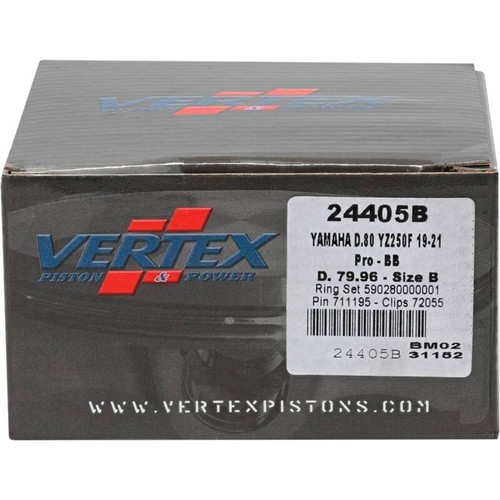 Vertex Piston 20-24 Yamaha WR 250 F 250cc +3mm Forged Big Bore Piston Kit 270cc. - 24405B Photo - Primary