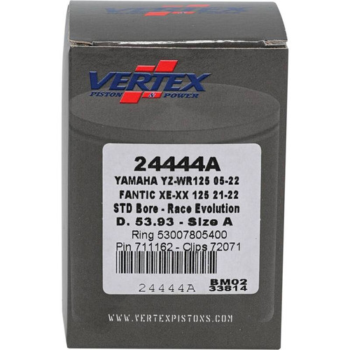 Vertex Piston 21-23 Fantic Motor XE 125 125cc Cast Race Evolution Piston Kit - 24444A Photo - Primary