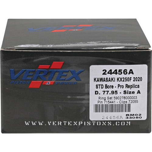 Vertex Piston 2020 Kawasaki KX 250 F 250cc Forged Replica Piston Kit - 24456A Photo - Primary