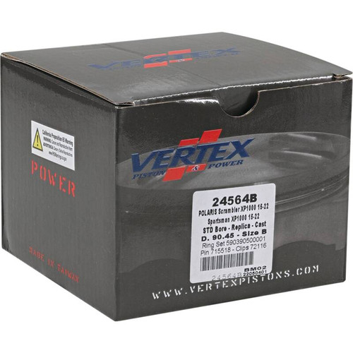 Vertex Piston 16-18 Polaris Scrambler 1000 Tractor 1000cc Cast Replica Piston Kit - 24564B Photo - Primary
