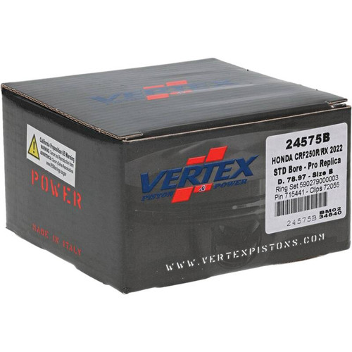 Vertex Piston 22-24 Honda CRF 250 R 250cc Forged Replica Piston Kit - 24575B Photo - Primary