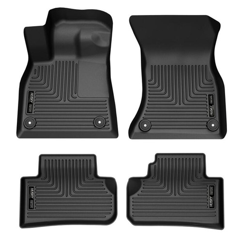 Husky Liners 18-24 Audi Q5 /18-24 Audi SQ5 Weatherbeater Black Front & Rear Floor Liners - 95941