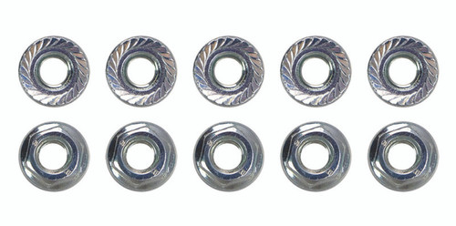 Moroso M6 x 1.00 Serrated Zinc Flange Nut - 10 Pack - 38845 User 1